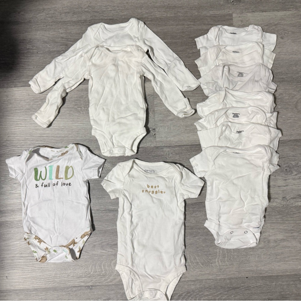 White Onesie Bundle 11 Pieces